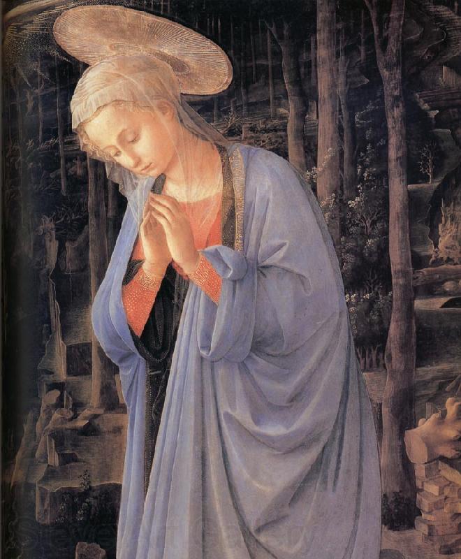 Fra Filippo Lippi Details of The Adoration of the Infant Jesus Spain oil painting art